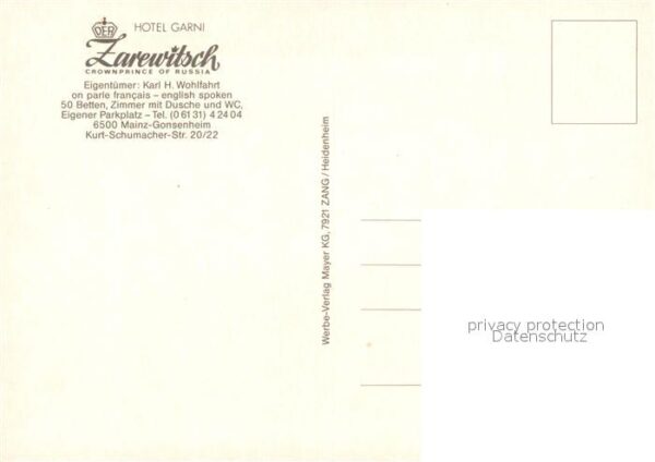 Gonsenheim Hotel Zarewitsch – Bild 2
