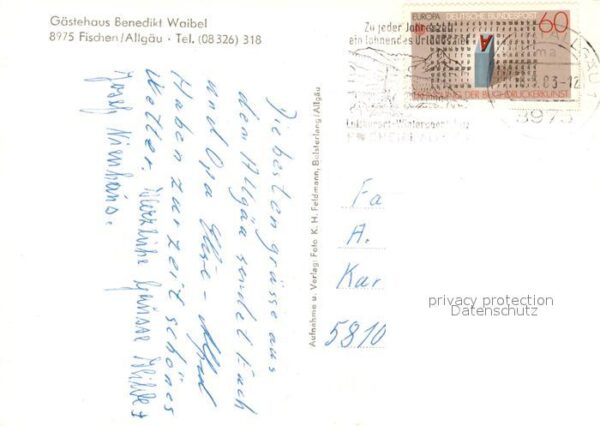 Fischen Allgaeu Gasthaus Benedikt Waibel – Bild 2