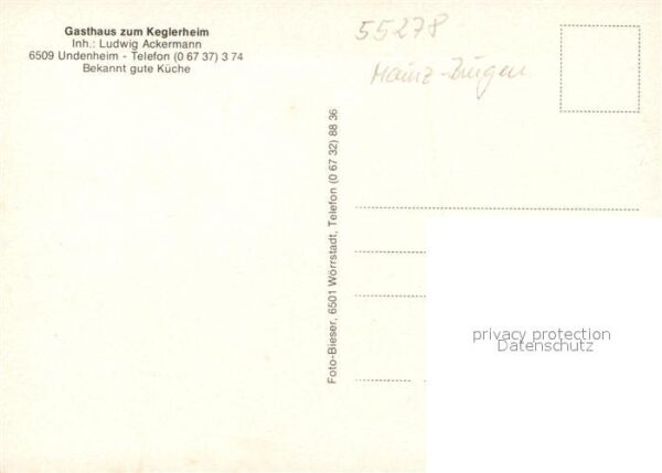 Undenheim Gasthaus zum Keglerheim – Bild 2