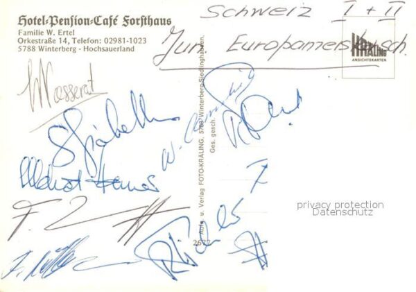 Winterberg Hochsauerland Hotel Pension Cafe Forsthaus Winterberg – Bild 2