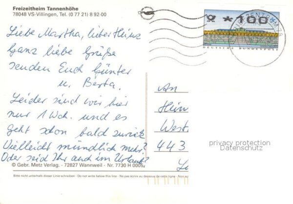 Villingen-Schwenningen Freizeitheim Tannenhöhe – Bild 2