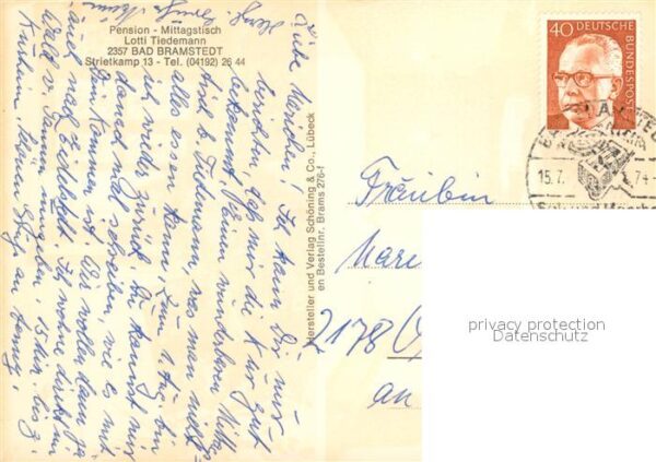 Bad Bramstedt Pension Lotti Tiedemann – Bild 2