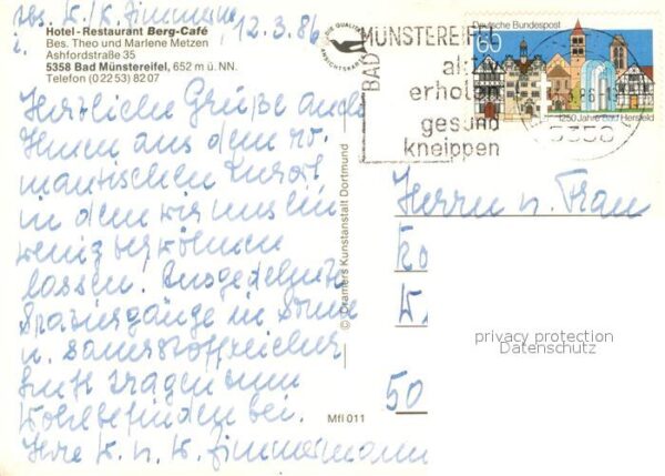 Bad Muenstereifel Hotel Restaurant Cafe Berg Café – Bild 2
