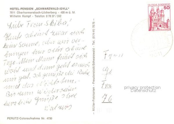Oberharmersbach Hotel Pension Schwarzwald-idyll – Bild 2