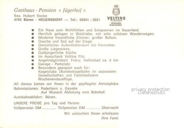 Hegendorf Mittelfranken Büren Gasthaus Pension Jägerhof – Bild 2