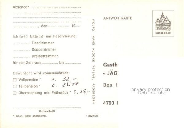 Hegendorf Mittelfranken Büren Gasthaus Pension Jägerhof – Bild 2