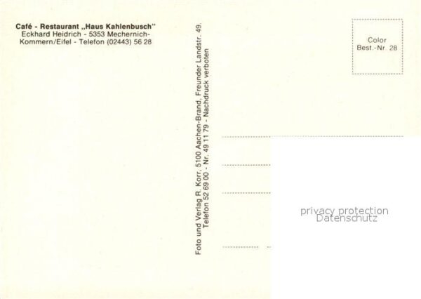 Kommern Mechernich Cafe Restaurant Haus Kahlenbusch Windmü – Bild 2