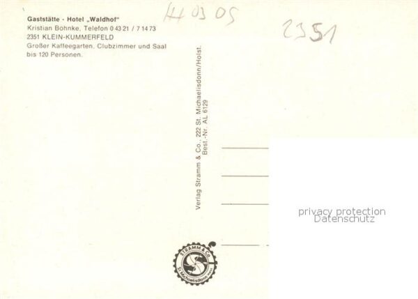 Klein Kummerfeld Restaurant Hotel Waldhof – Bild 2