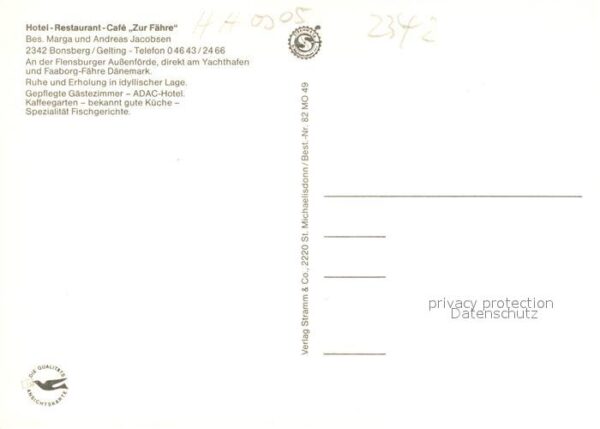 Gelting Schleswig Holstein Hotel Restaurant Cafe Zur Fähre – Bild 2