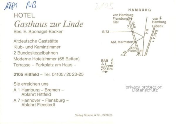 Hittfeld Hotel Gasthaus zur Linde – Bild 2