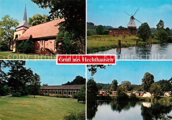 Hechthausen Windmühle Kirche Camping