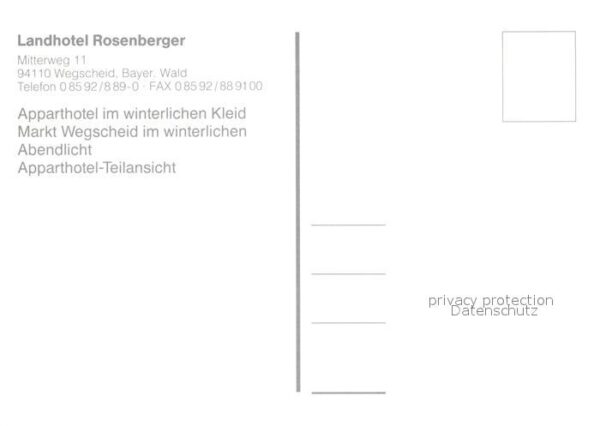 Wegscheid Niederbayern Landhotel Rosenberger – Bild 2