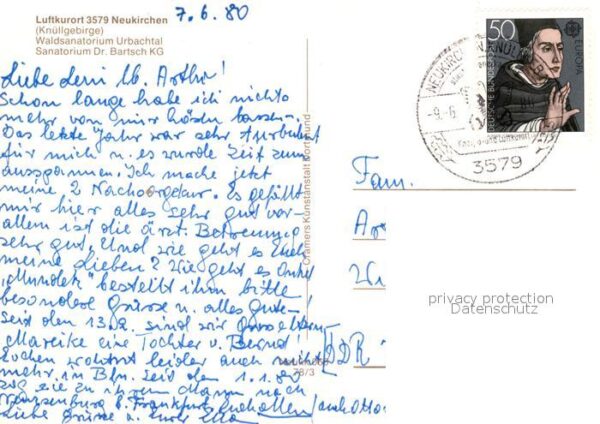 Neukirchen Knuellgebirge Waldsanatorium Urbachtal – Bild 2