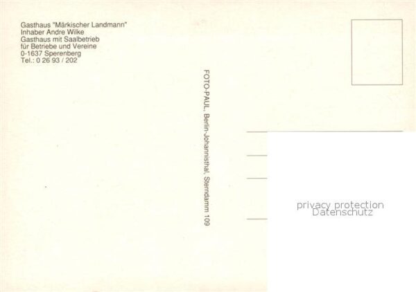 Sperenberg Märkischer Landmann Gasthaus – Bild 2