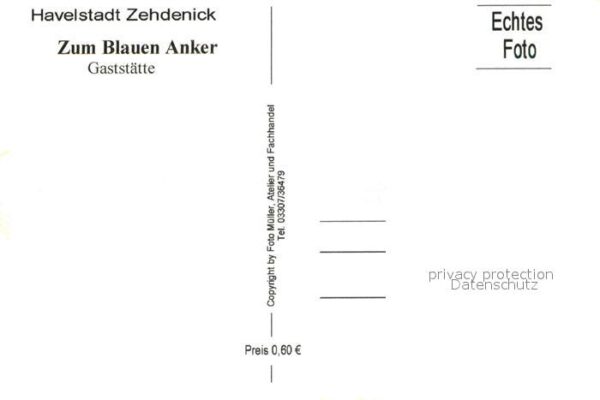 Zehdenick Restaurant Zum blauen Anker – Bild 2
