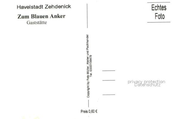Zehdenick Restaurant Zum blauen Anker – Bild 2