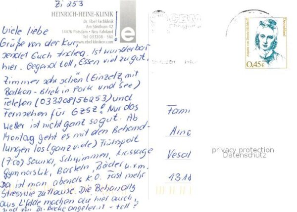 Potsdam Fliegeraufnahme Heinrich Heine Klinik – Bild 2