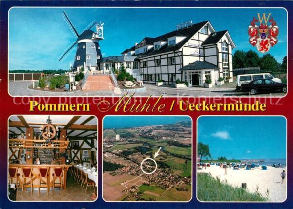 Ueckermuende Mecklenburg Vorpommern Pommern Mühle Strand