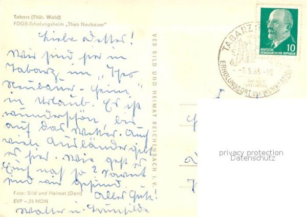 Tabarz Erholungsheim Theo Neubauer – Bild 2