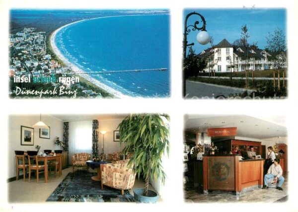 Binz Ruegen Fliegeraufnahme Hotel Dünenpark Binz