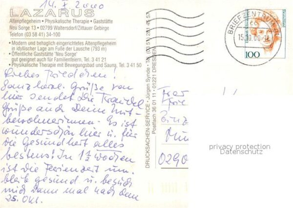 Waltersdorf Bad Schandau Zararus Restaurant Neue Sorge Altenpfle – Bild 2