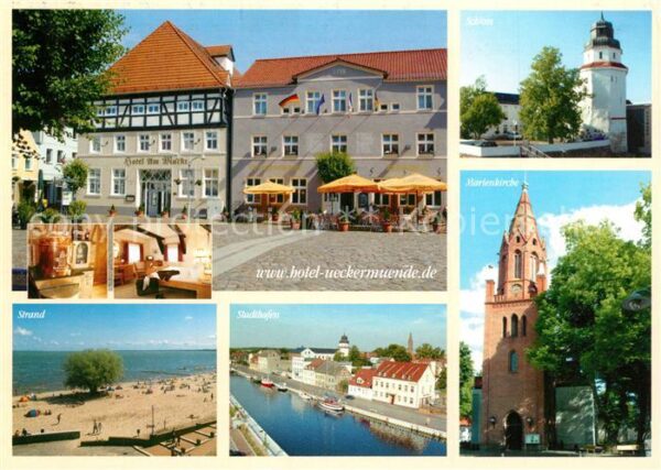 Ueckermuende Mecklenburg Vorpommern Hotel am Markt Strand Brauhaus Stadtkru