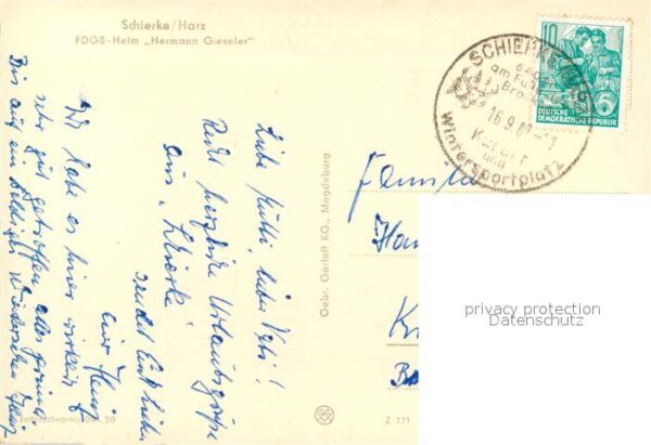 Schierke Harz FDGB-Heim Hermann Gieseler – Bild 2