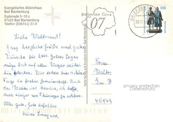 Bad Blankenburg Evangelisches Allianzhaus Konferenzhall – Bild 2