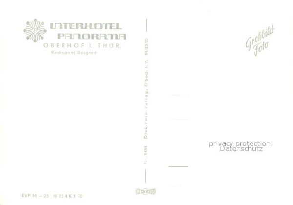 Oberhof Thueringen Interhotel Panorama Restaurant Beograd – Bild 2