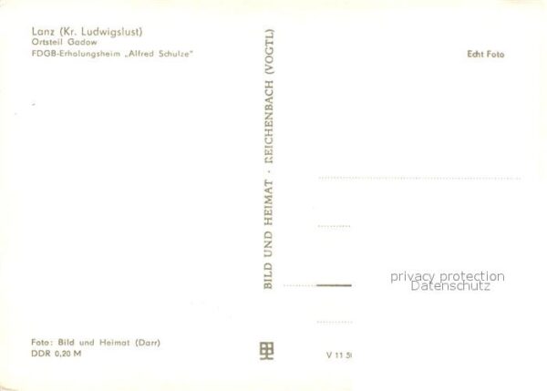 Lanz Lenzen Gadow Erholungsheim Alfrd Schulze – Bild 2