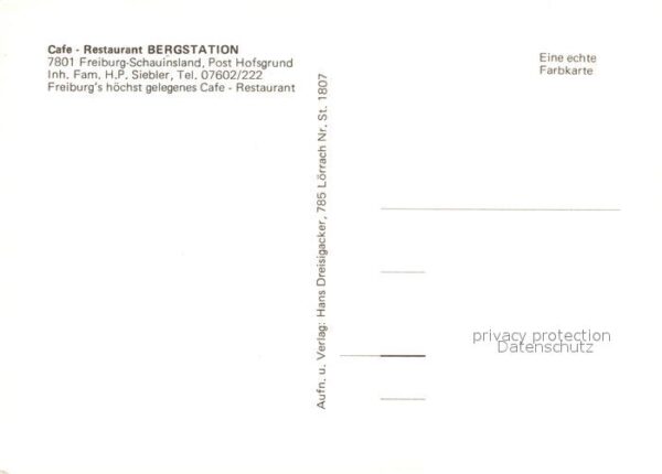 Schauinsland Cafe Restaurant Bergstation Seilbahn – Bild 2