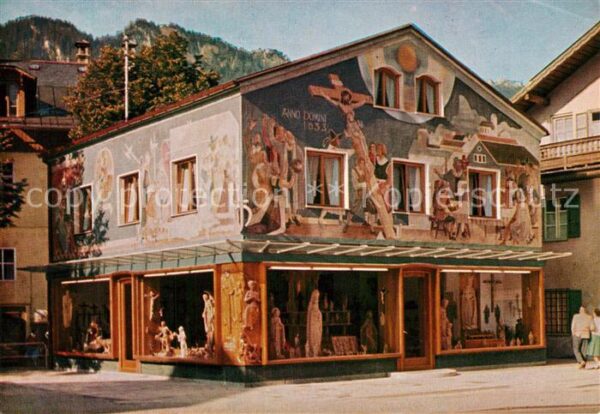 Oberammergau Holzbildhauser Heinzeller Handwerk Fass