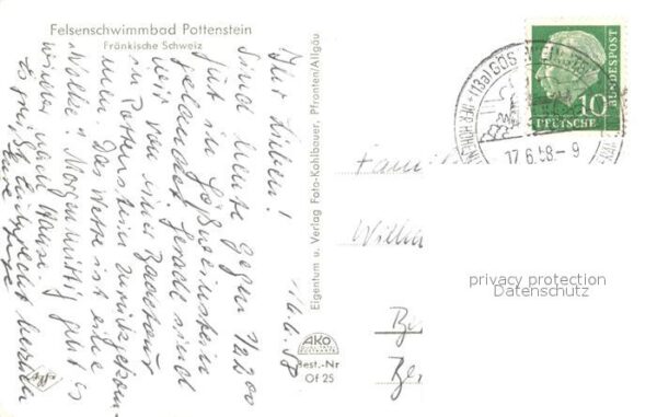Pottenstein Oberfranken Felsenschwimmbad Fränkische Schweiz – Bild 2