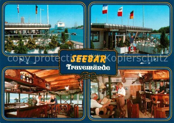 Travemuende Ostseebad Gaststätte Restaurant Seebär am Hafen