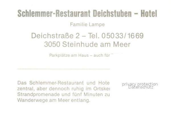 Steinhude Hotel Deichstuben Schlemmer Restaurant – Bild 2