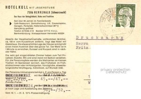Bad Herrenalb Hotel Kull Schwarzwald – Bild 2