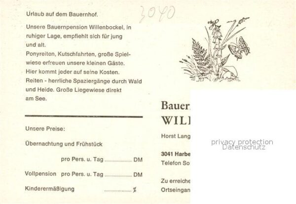Harber Moor Urlaub auf dem Bauernhof Pension Willen – Bild 2