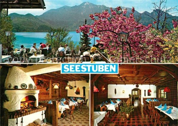 Kochel See Cafe Restaurant Seestuben Kaminzimmer T