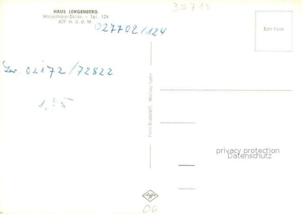 Hirzenhain Eschenburg Gästehaus Pension Haus Lengenberg Frühs – Bild 2