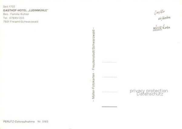 Freiamt Gasthof Hotel Ludinmühle – Bild 2
