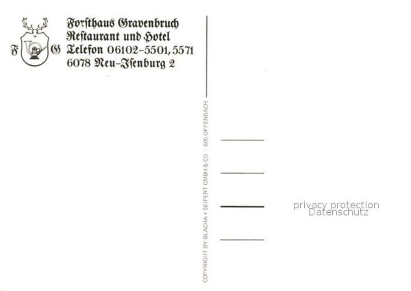 Neu-Isenburg Forsthaus Gravenbruch Restaurant Hotel – Bild 2