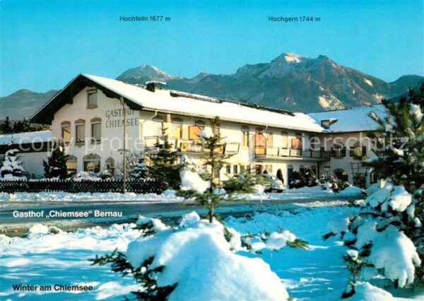 Bernau Chiemsee Gasthof Chiemsee Winter am Chiemsee Chi