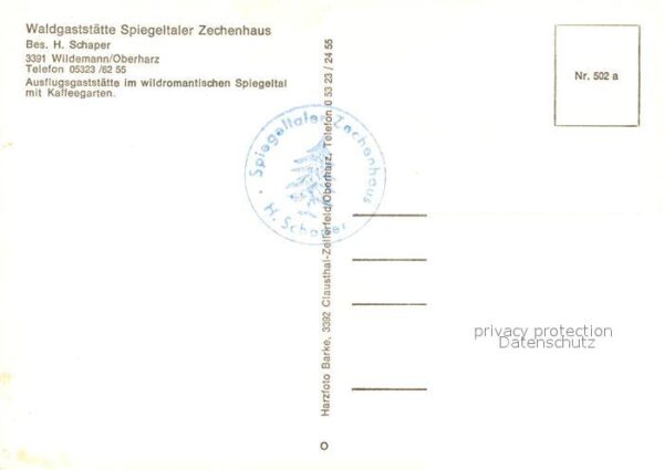 Wildemann Waldgaststätte Spiegeltaler Zechenhaus – Bild 2