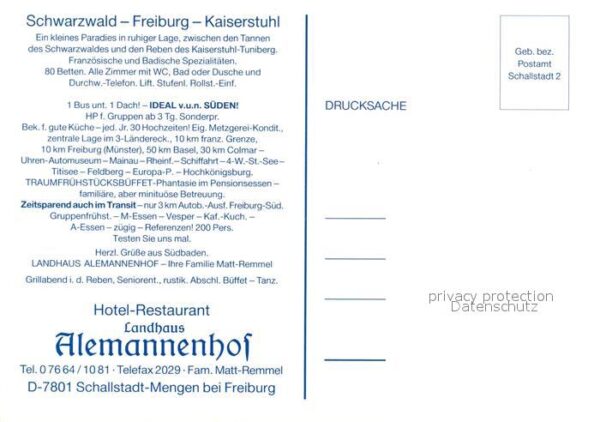 Mengen Schallstadt Hotel Restaurant Landhaus Alemannenhof – Bild 2