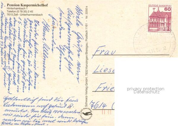 Unterharmersbach Pension Kaspermichelhof Schwarzwald – Bild 2