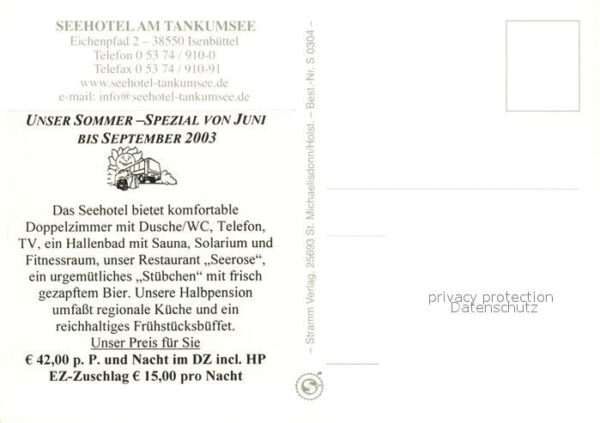 Isenbuettel Seehotel am Tankumsee Restaurant Terras – Bild 2