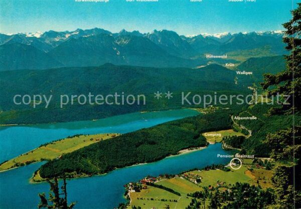 Walchensee Alpenpanorama