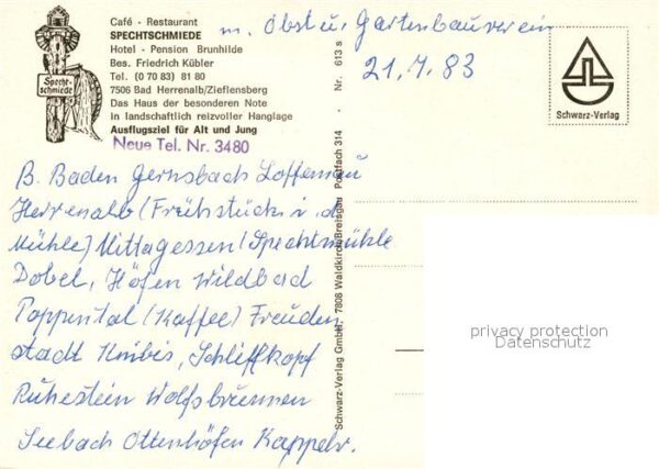 Bad Herrenalb Cafe Restaurant Spechtschmiede – Bild 2