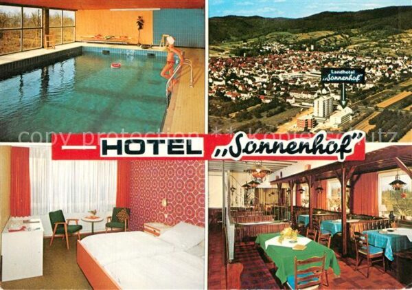Leutershausen Hirschberg Bergstrasse Hotel Sonnenhof Hallenbad Restaurant Fl