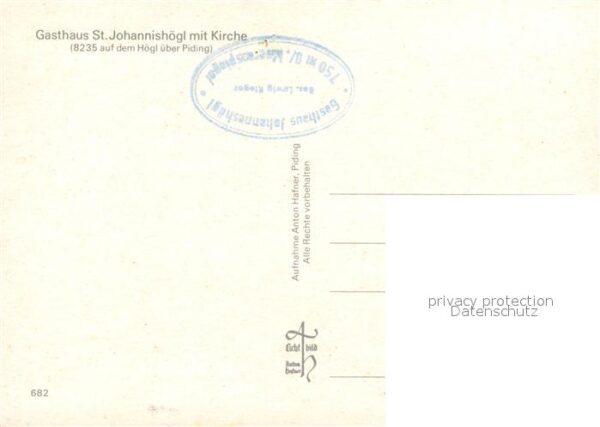 Piding Gasthaus St Johannishögl mit Kirche auf – Bild 2